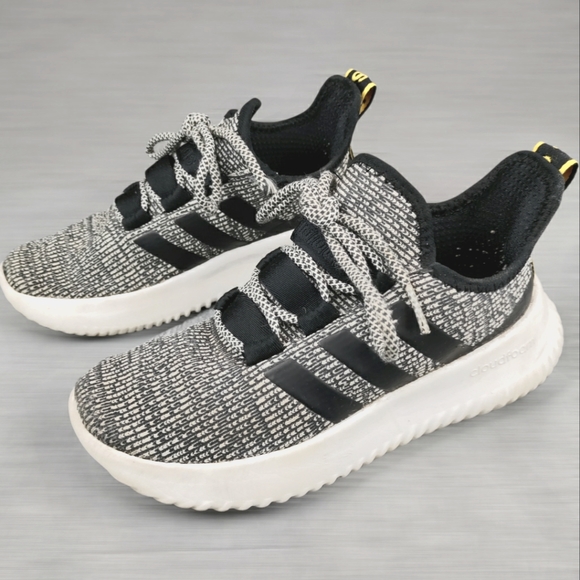 adidas Other - Adidas Unisex Youth Kaptir Shoes Black Gray Lace Up Sneakers sz 1.5 Great